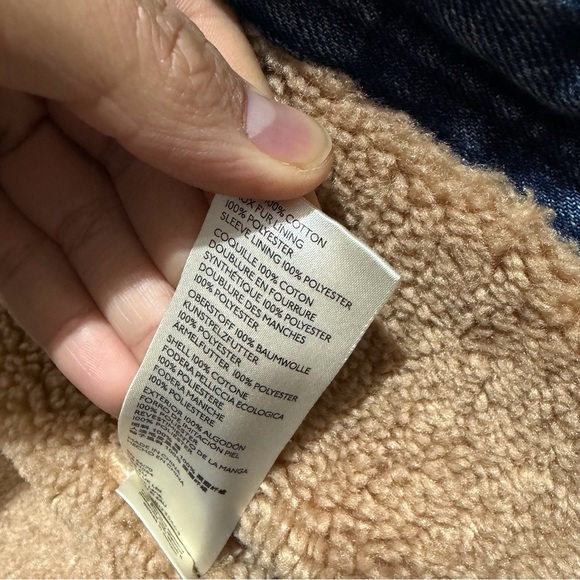 Anthropologie Pilcro Sherpa-Lined Denim Jacket. - Picture 5 of 6